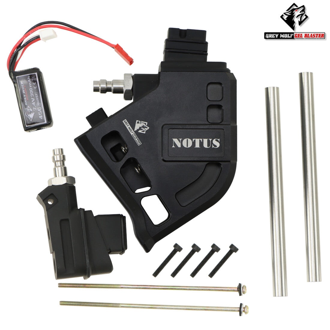 GW Notus Black HPA Adaptor for GBB Gel Blaster Pistols - Image 3