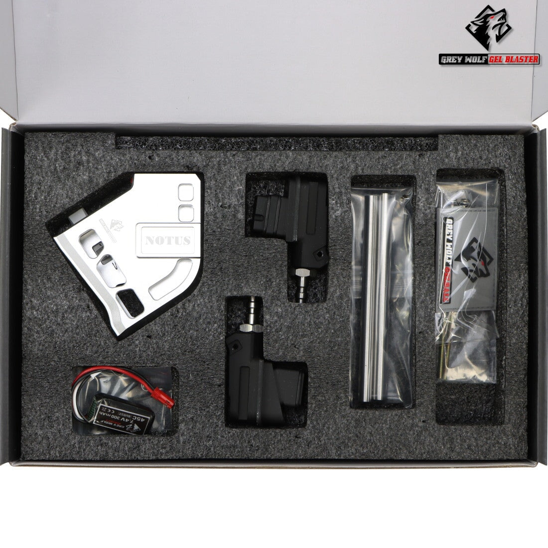GW Notus Finished Silver HPA Adaptor for GBB Gel Blaster Pistols - Image 4