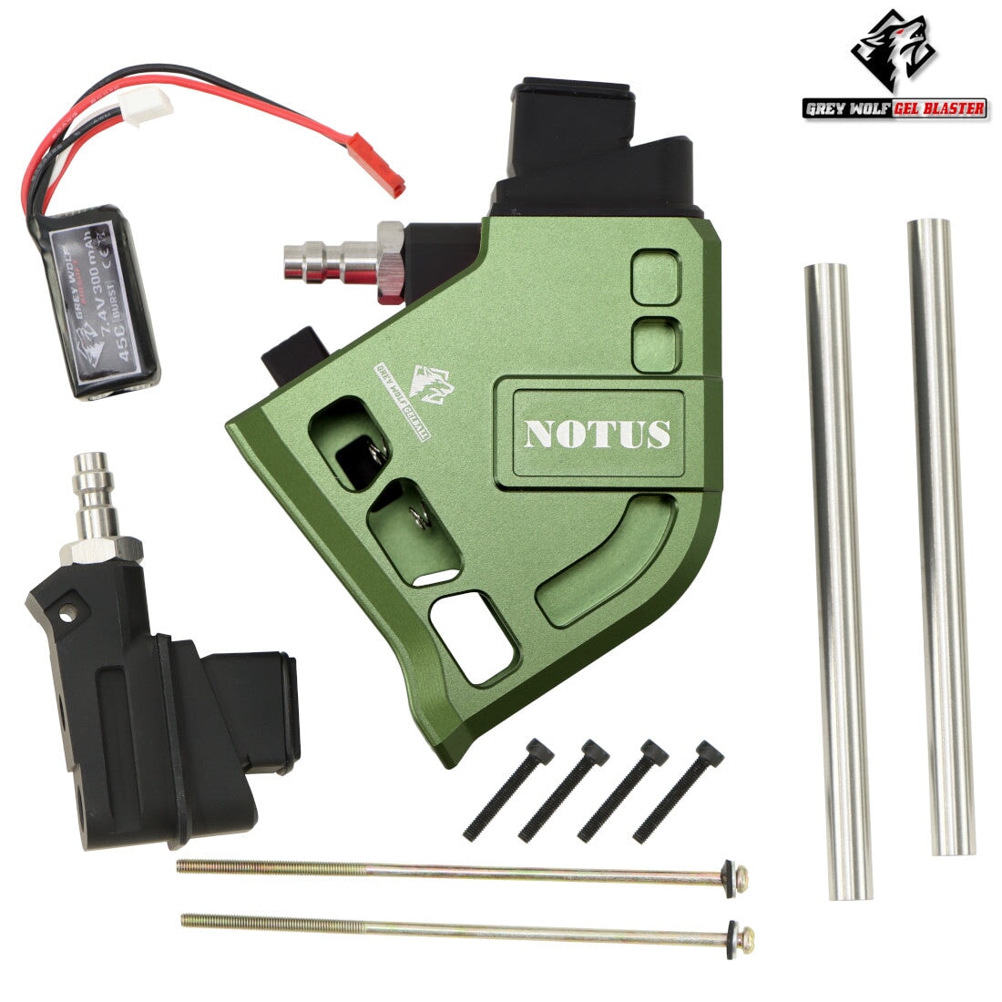 GW Notus Green HPA Adaptor for GBB Gel Blaster Pistols - Image 3