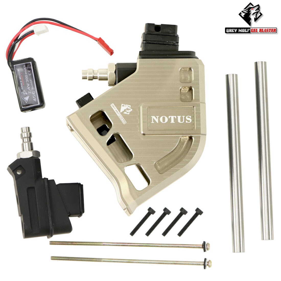 GW Notus Titanium HPA Adaptor for GBB Gel Blaster Pistols - Image 3
