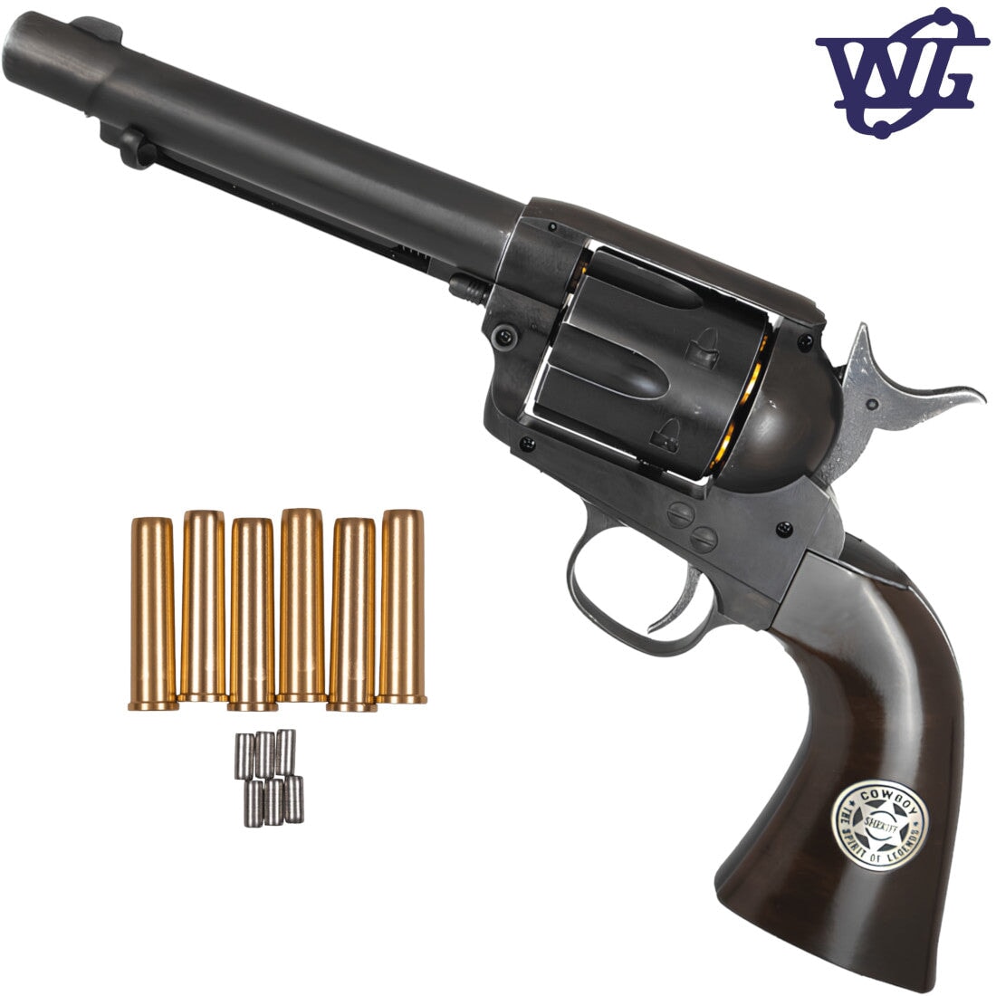 Umarex Wingun Colt SAA Peacemaker .45 Revolver Gel Blaster - Black - Image 2
