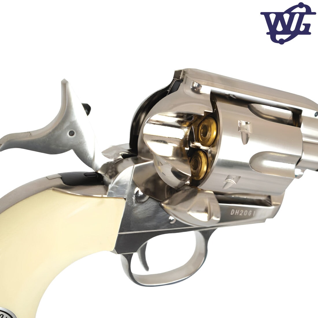 Umarex Wingun Colt SAA Peacemaker .45 Revolver Gel Blaster - Silver - Image 3